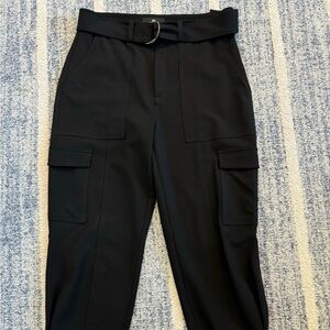 Banana Republic Black Dressy Cargo Pants sz 10 worn twice